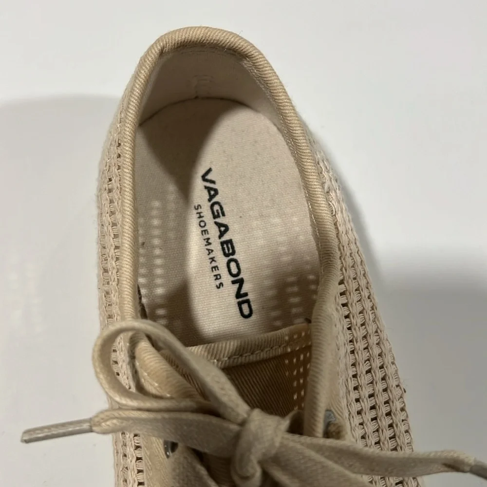 Vagabond Shoemaker - 7/38, beige, khaki woven canvas shoes‎